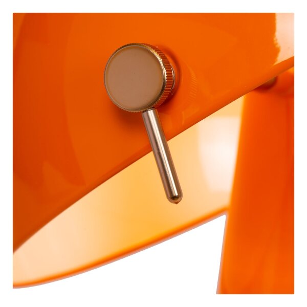 Tischleuchte schwenkbar Drehdimmer Orange E27 H:51,8 cm