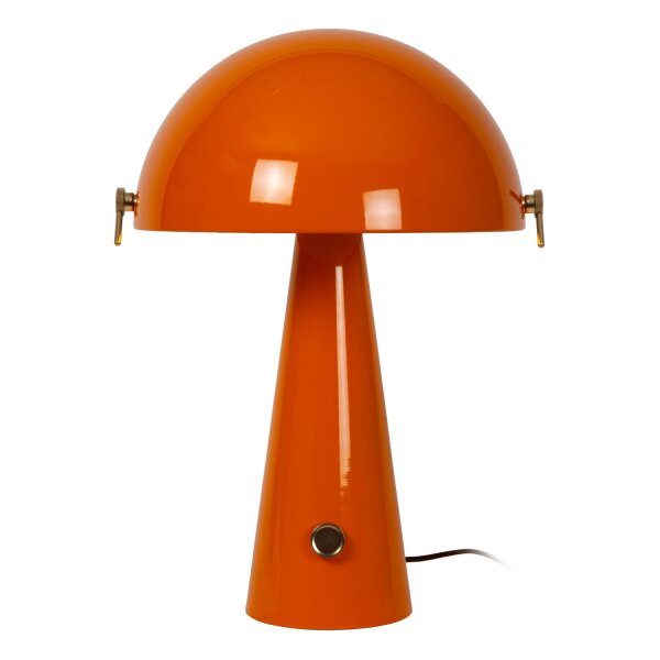 Tischleuchte schwenkbar Drehdimmer Orange E27 H:51,8 cm