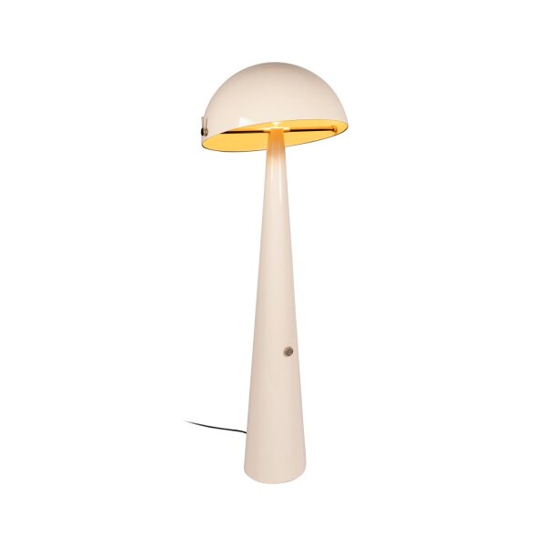 Stehleuchte schwenkbar Drehdimmer Beige Retro E27