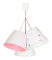 Lampe à suspendre Abat-jour Blanc Rose...