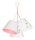 Lampe à suspendre Abat-jour Blanc Rose Étoiles Tissu