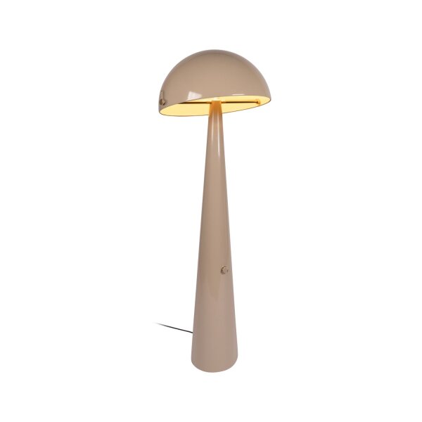 Stehlampe schwenkbar Drehdimmer Taupe Retro E27 142 cm