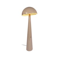 Stehlampe schwenkbar Drehdimmer Taupe Retro E27 142 cm