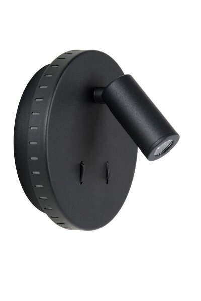 LED Wandspot schwenkbar drehbar Schwarz 3000K B:14 cm