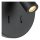 LED Wandspot schwenkbar drehbar Schwarz 3000K B:14 cm