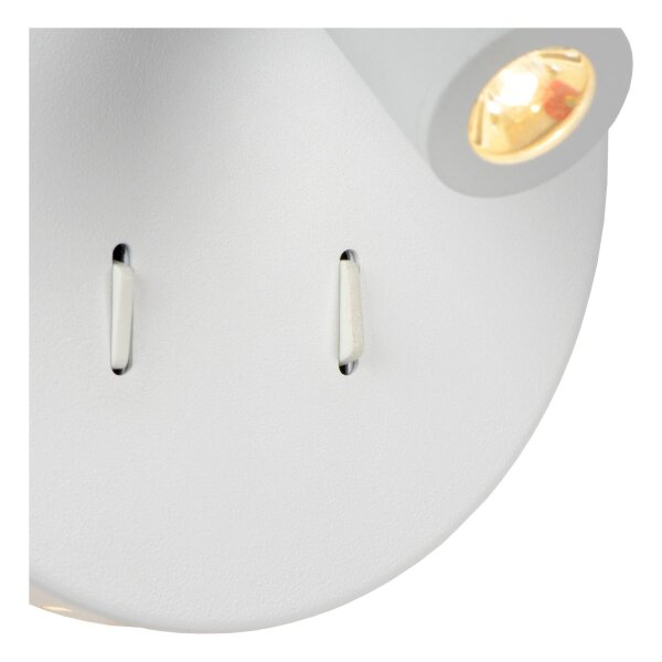 LED Wandspot schwenkbar drehbar Weiß 3000K T:14 cm
