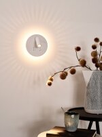 LED Wandspot schwenkbar drehbar Weiß 3000K T:14 cm