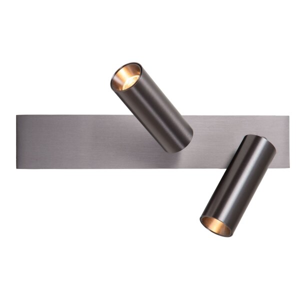 LED Deckenspot drehbar Schwarz-Chrom 2700-4000K L:28 cm