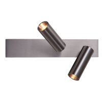 LED Deckenspot drehbar Schwarz-Chrom 2700-4000K L:28 cm