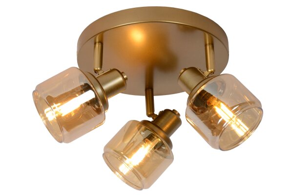 Deckenstrahler schwenkbar Gold Bernstein E14 Retro
