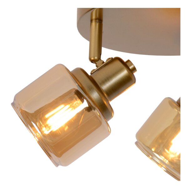 Deckenstrahler schwenkbar Gold Bernstein E14 Retro