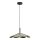 LED Hängelampe Holz Schwarz Grün 2700K Ø47 cm rund