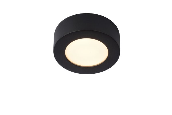 LED Deckenlampe blendarm Schwarz 3000K IP44 Ø11,7 cm