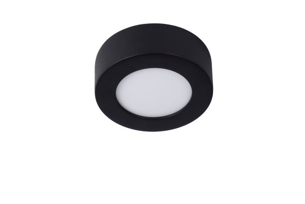 LED Deckenlampe blendarm Schwarz 3000K IP44 Ø11,7 cm