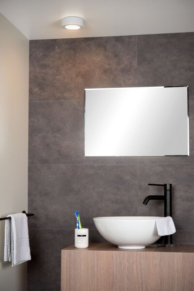 LED Deckenleuchte blendarm Weiß 3000K IP44 Ø11,7 cm