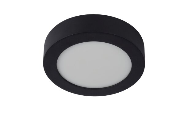 LED Deckenlampe blendarm Schwarz 3000K IP44 Ø18 cm