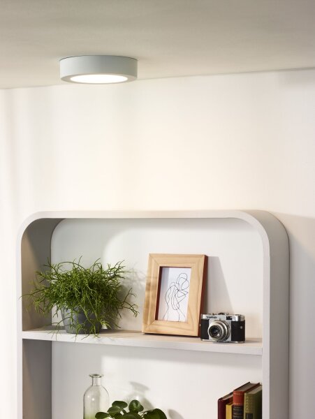 LED Deckenlampe blendarm Weiß 3000K IP44 Ø18 cm rund