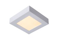 LED Deckenlampe Wei&szlig; 3000K IP44 B:16,8 cm eckig