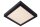 LED Deckenleuchte blendarm Schwarz 3000K IP44 eckig