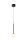 LED Pendelleuchte Schwarz Messing 2200-3300K Ø9,9 cm