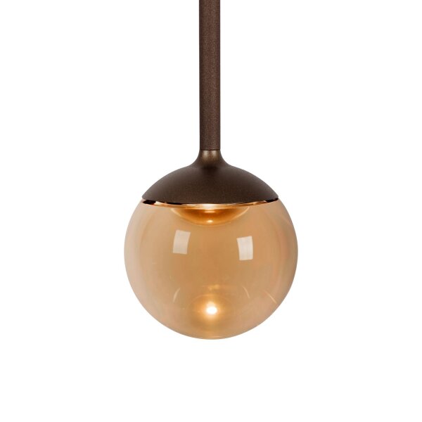 LED Pendelleuchte Glas Bernstein CCT 2200-3300K Ø9,9 cm