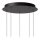 LED Pendelleuchte Glas Schwarz Messing CCT 2200-3300K