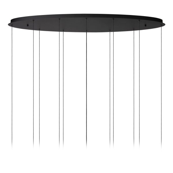 LED Hängelampe Glas Schwarz Messing 2200-3300K 143,2 cm