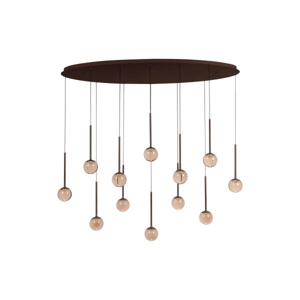 LED Pendelleuchte Glas Bernstein 2200-3300K L:143,2 cm