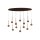 LED Pendelleuchte Glas Bernstein 2200-3300K L:143,2 cm