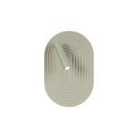 LED Wandlampe mit Schalter Holz Gr&uuml;n 2700K H:28,1 cm