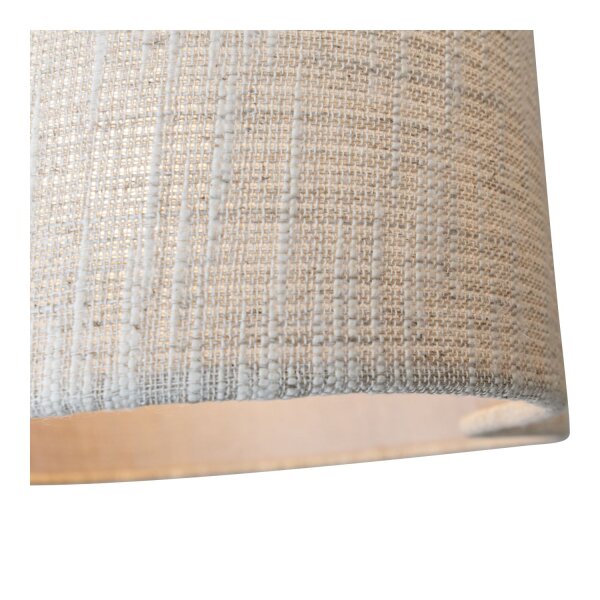 Hängelampe verstellbar Stoff Beige E27 B:50 cm