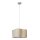 Hängelampe verstellbar Stoff Beige E27 B:50 cm