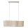 Hängelampe verstellbar Stoff Beige E27 L:95 cm