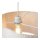 Hängelampe verstellbar Stoff Beige E27 L:95 cm