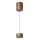 LED Pendelleuchte Champagner CCT 2200-3000K &Oslash;10 cm rund