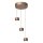 LED Hängelampe Aluminium Champagner 2200-3000K L:33 cm