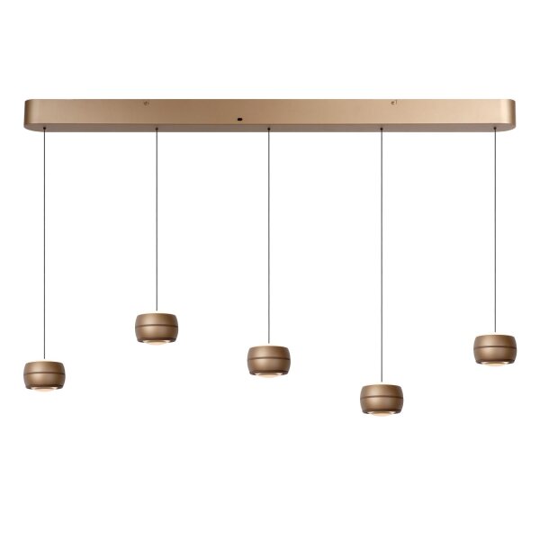 LED Pendelleuchte Champagner CCT 2200-3000K L:120 cm