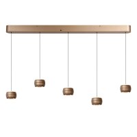 LED Pendelleuchte Champagner CCT 2200-3000K L:120 cm