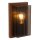 Außenwandleuchte Aluminium Rostbraun Rauchglas E27 IP65