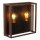 Außenleuchte Alu Rostbraun Rauchglas E27 IP65 T:10,4 cm