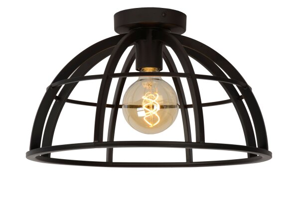 Deckenleuchte Metall Schwarz E27 Ø40 cm modern rund