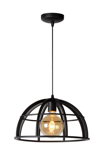 Pendelleuchte verstellbar Schwarz E27 Ø40 cm modern