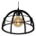 Pendelleuchte verstellbar Schwarz E27 Ø40 cm modern
