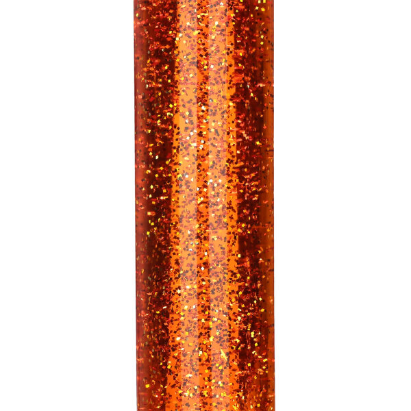 Lampe à lave rétro paillettes orange ronde Ø13cm YVONNE