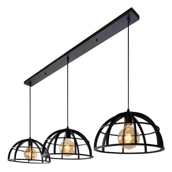 Hängelampe verstellbar Schwarz E27 L:150 cm modern
