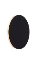 LED Wandleuchte indirekt Schwarz Ring 3000K H:15 cm