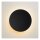 LED Wandleuchte indirekt Schwarz Ring 3000K H:15 cm