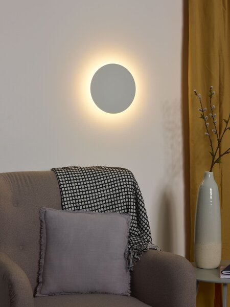 LED Wandlampe indirekt Weiß Ring 3000K B:25 cm 780 lm