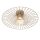 Deckenlampe Stahl Taupe Gitterschirm E27 Ø50 cm rund