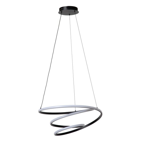 LED Hängelampe Alu Schwarz CCT 2700-4000K L:53 cm